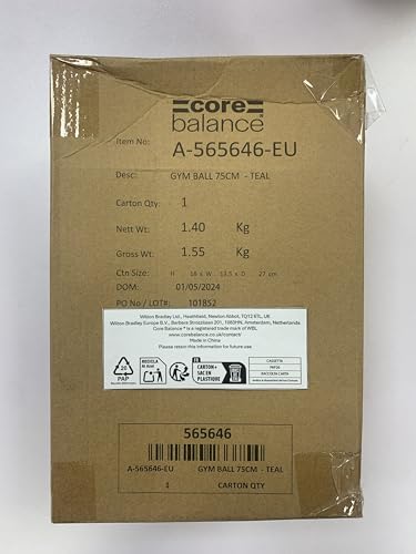 Exercise Ball – Anti-Burst, Slip-Resistant, with Pump