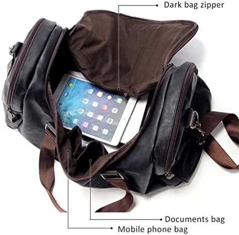 Men’s PU Leather Gym & Travel Bag