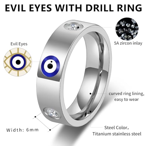 18K Gold Evil Eye Ring