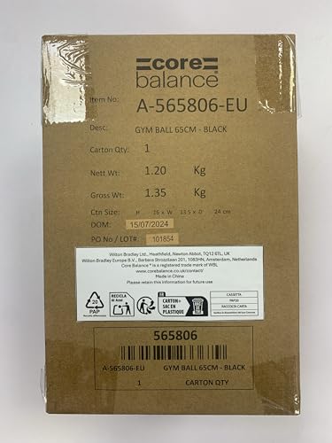 Exercise Ball – Anti-Burst, Slip-Resistant, with Pump