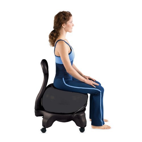 Gaiam Classic Balance Ball Chair – Ergonomic Yoga Ball Seat