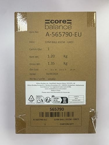 Exercise Ball – Anti-Burst, Slip-Resistant, with Pump