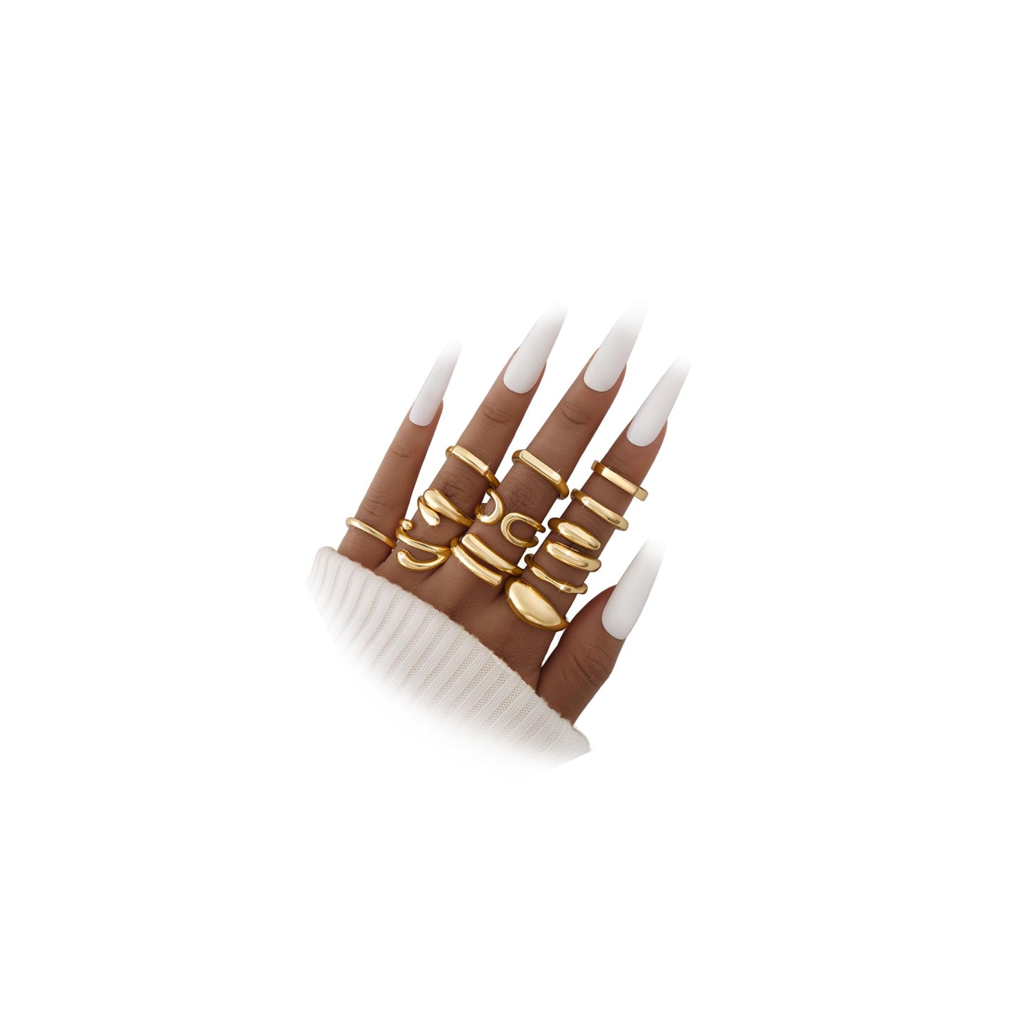 iF YOU 25-Piece Gold Ring Set
