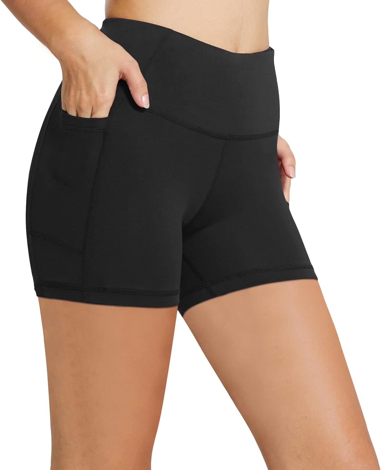Baleaf Women’s High-Waist Biker Shorts with Pockets