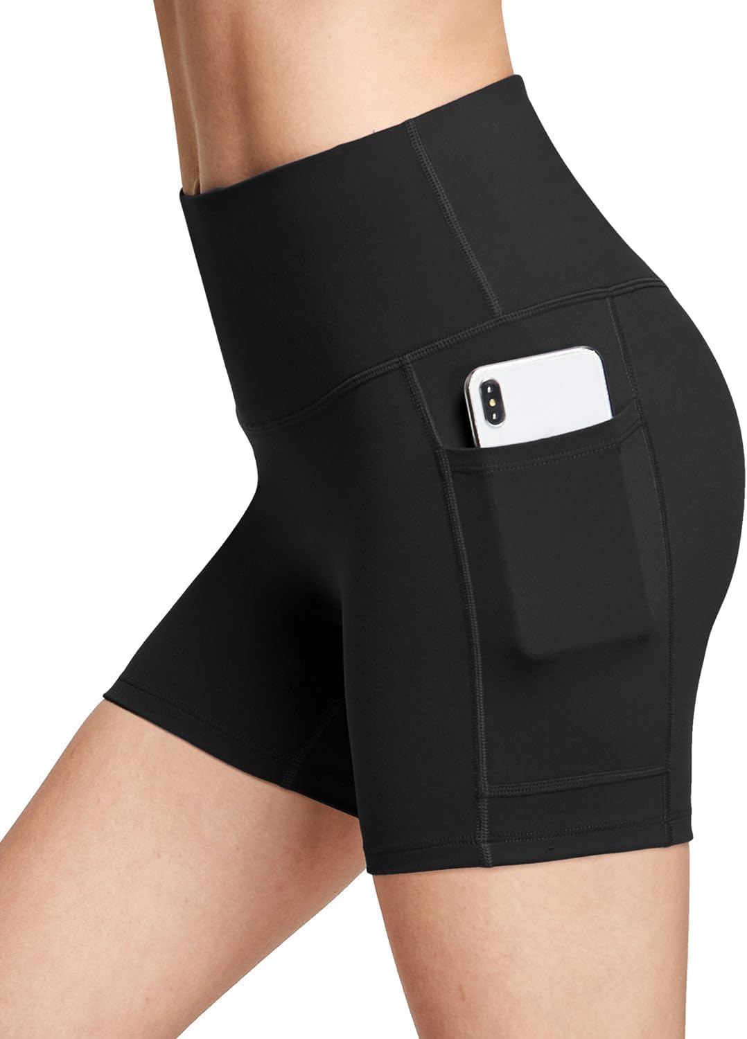 Baleaf Women’s High-Waist Biker Shorts with Pockets