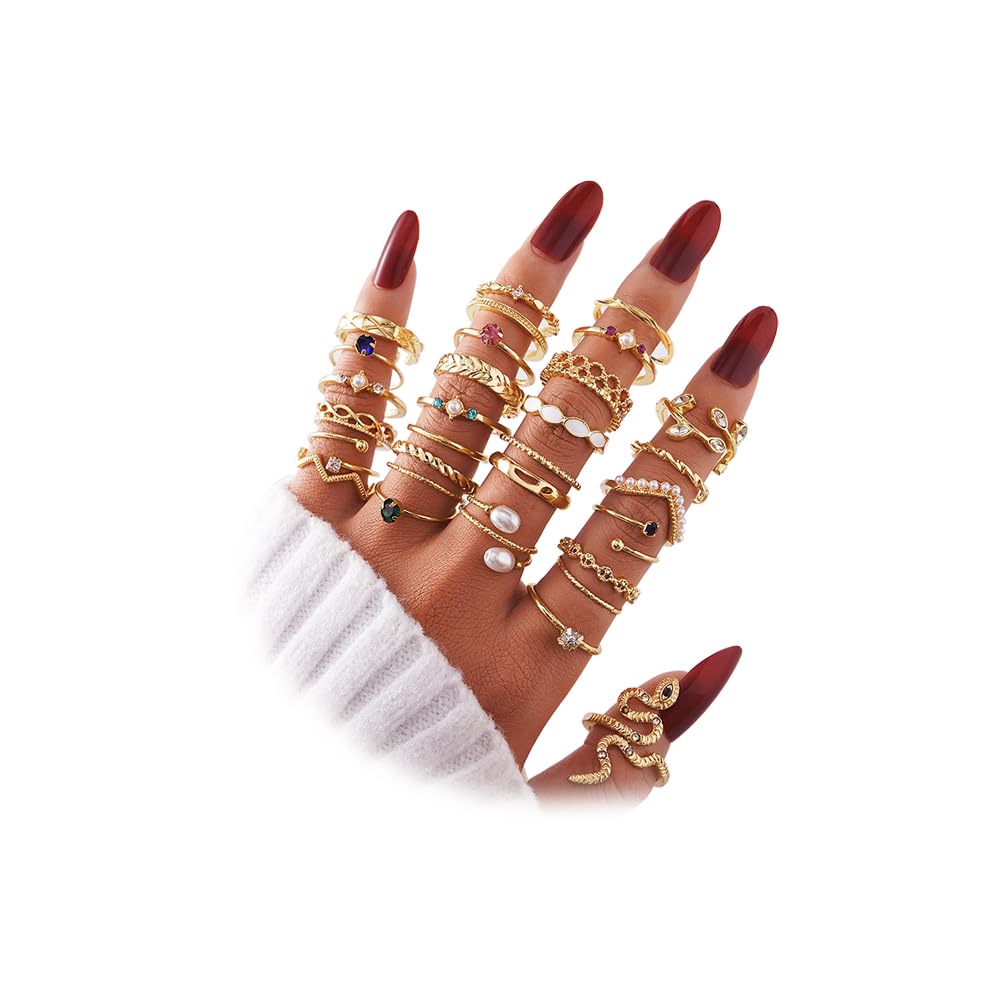 KISS WIFE Gold Ring Set