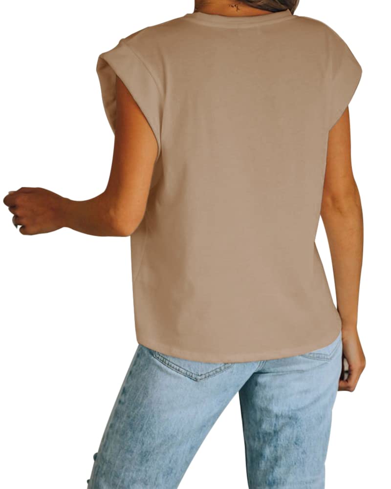 Women’s Cap Sleeve Crew Neck Tank Top