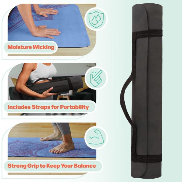 RAD Sportz Yoga Mat with Towel Combo