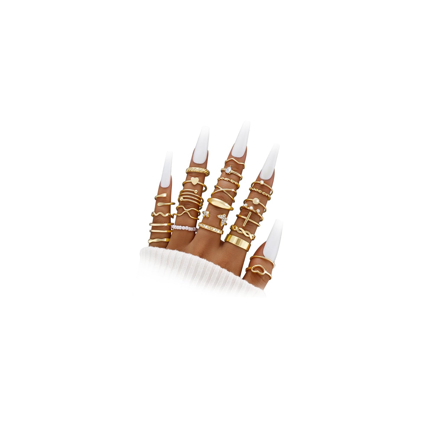 iF YOU 25-Piece Gold Ring Set