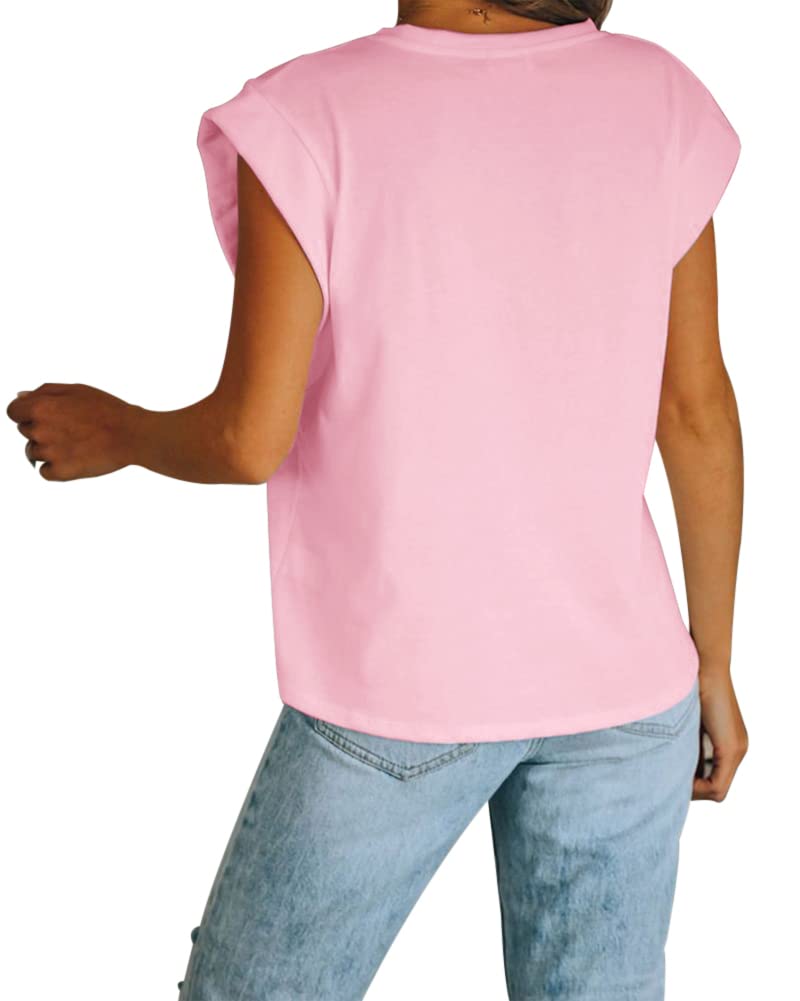 Women’s Cap Sleeve Crew Neck Tank Top