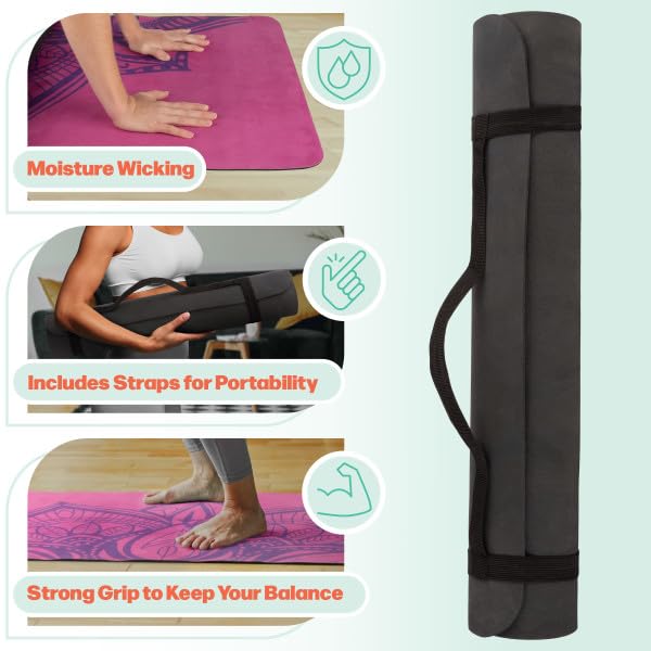 RAD Sportz Yoga Mat with Towel Combo