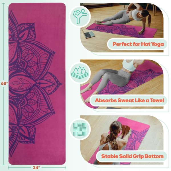 RAD Sportz Yoga Mat with Towel Combo