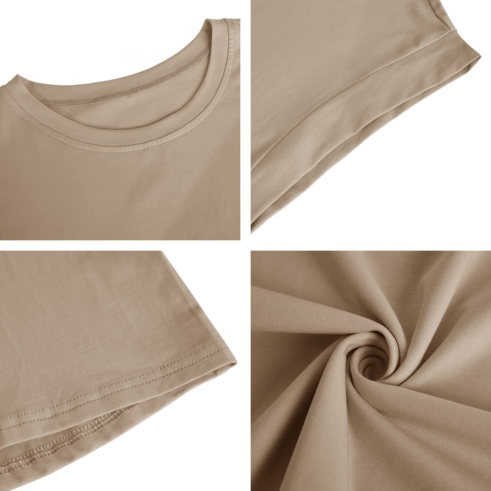 Women’s Cap Sleeve Crew Neck Tank Top