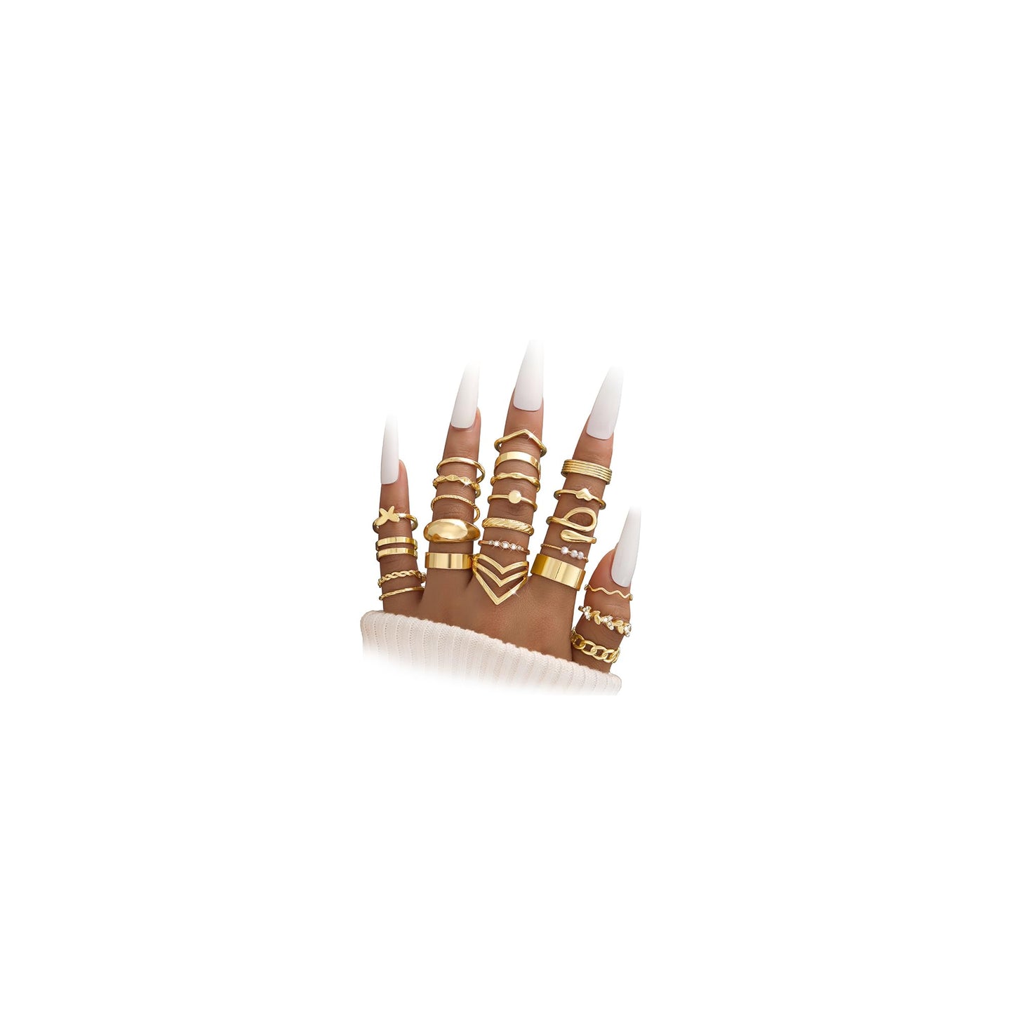 iF YOU 25-Piece Gold Ring Set