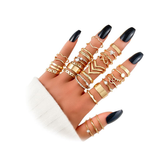 KISS WIFE Gold Ring Set