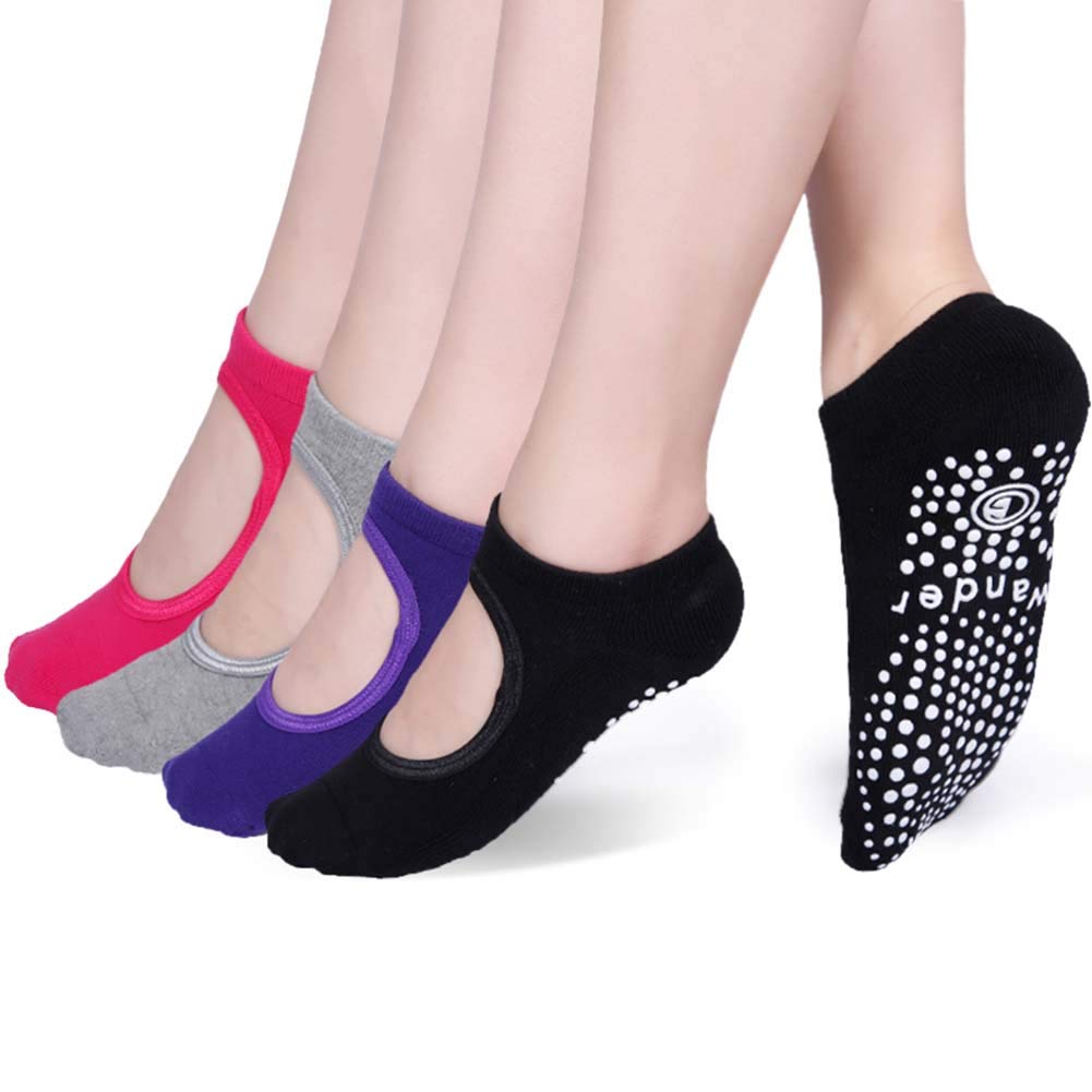 Non-Slip Yoga Socks with Grips for Women