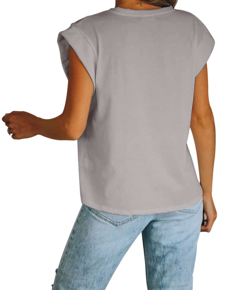 Women’s Cap Sleeve Crew Neck Tank Top