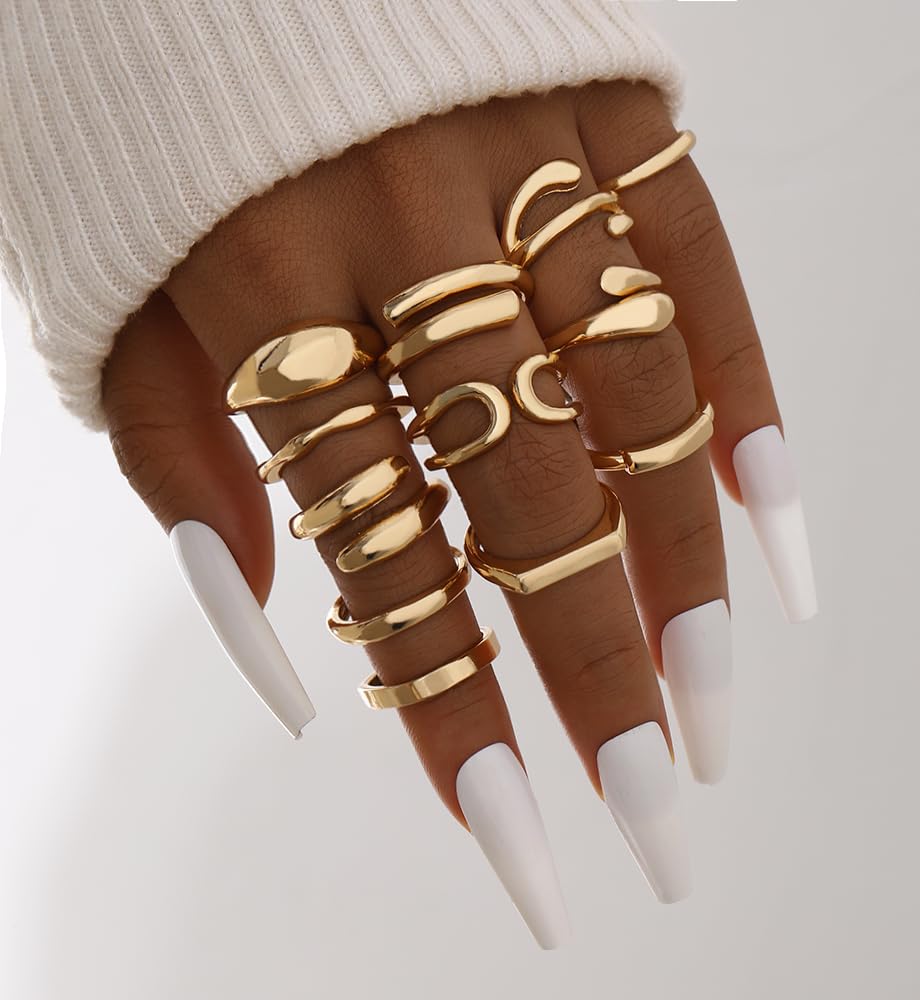 iF YOU 25-Piece Gold Ring Set