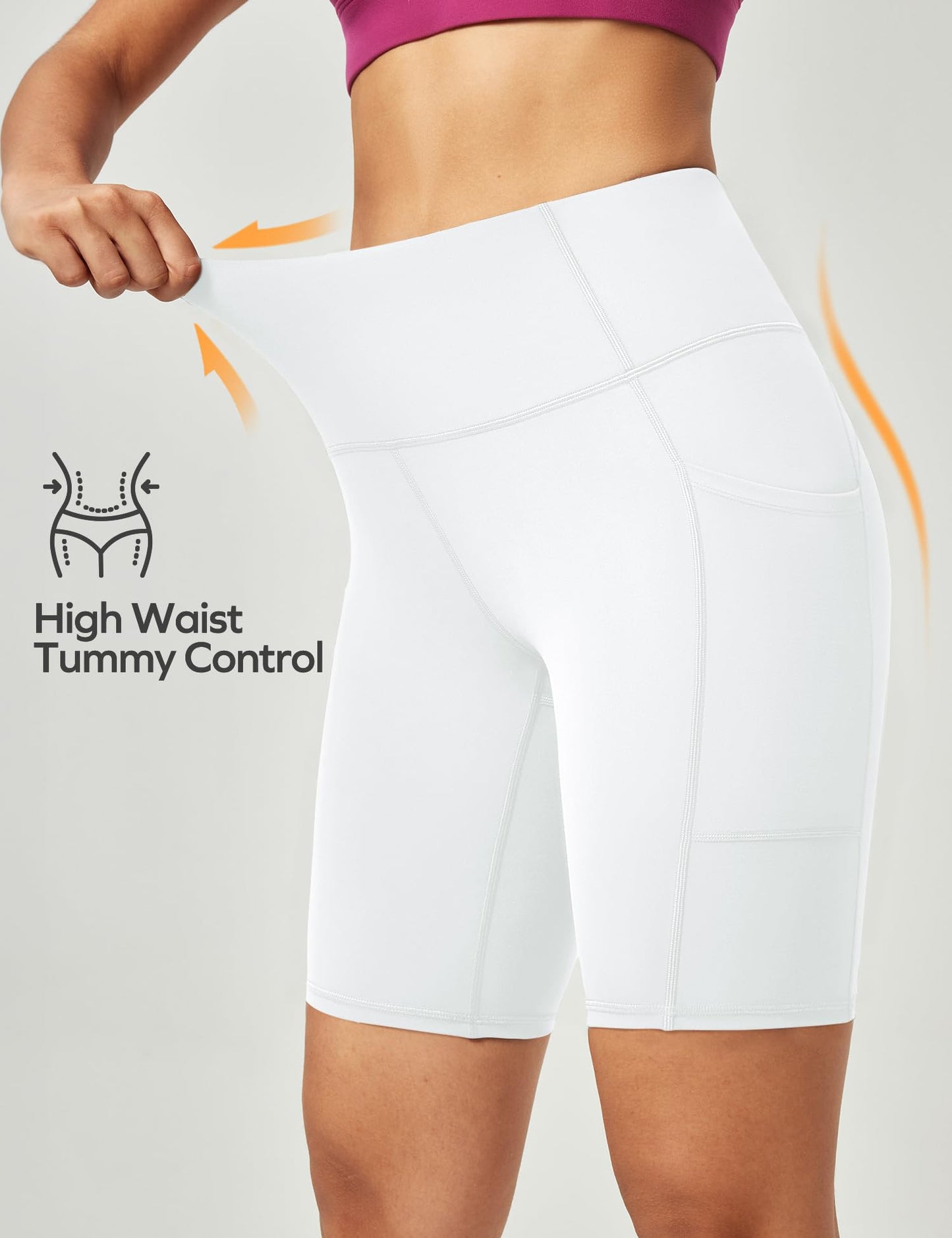 Ewedoos Women’s High-Waist Biker Shorts