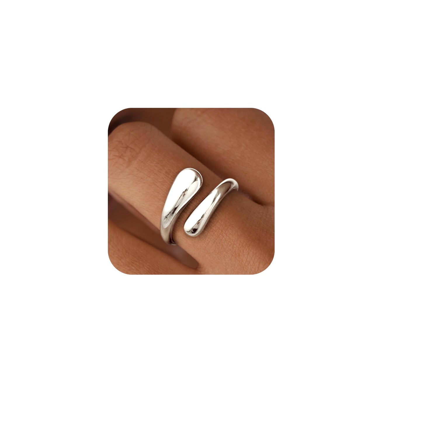 Gold Chunky Adjustable Rings