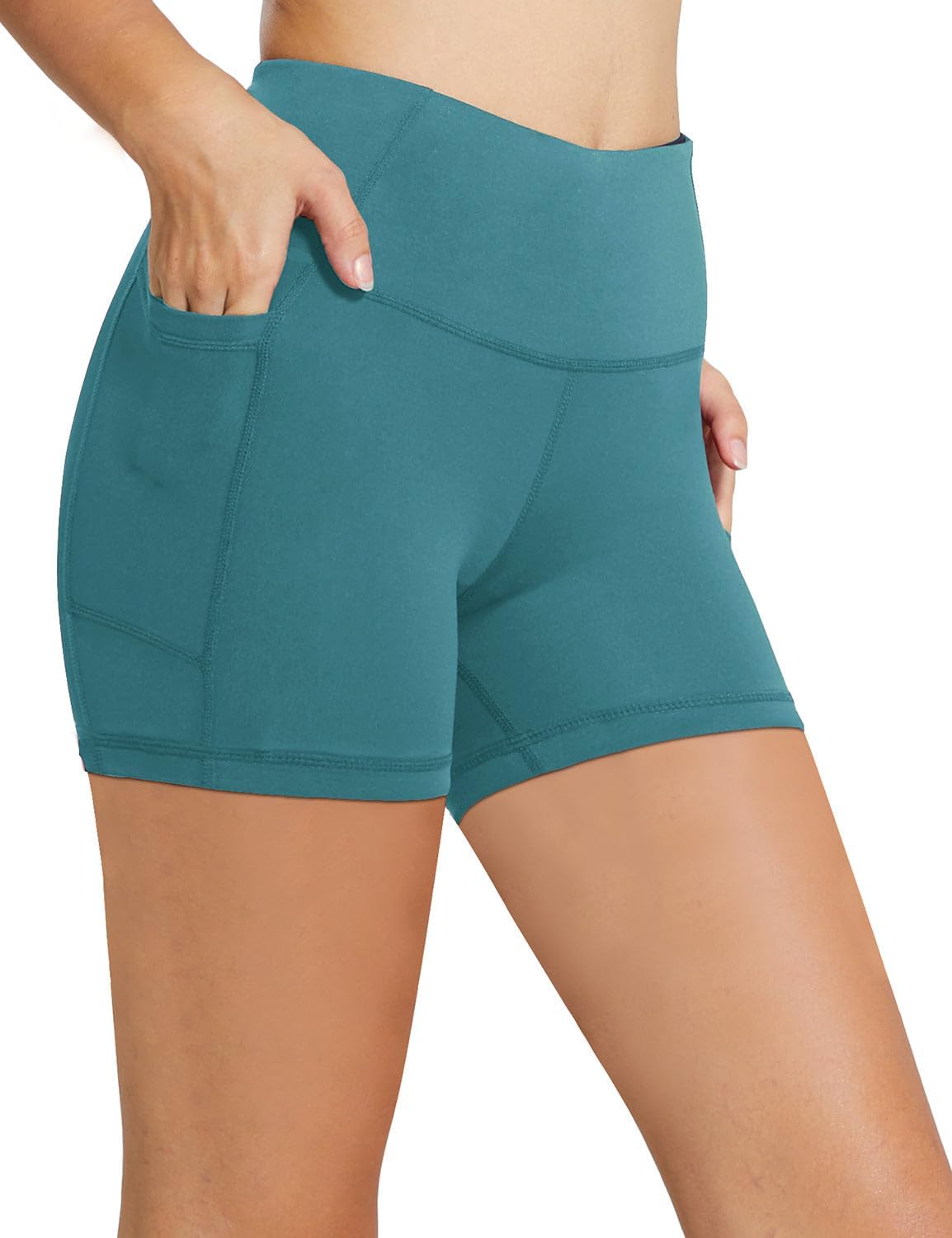 Baleaf Women’s High-Waist Biker Shorts with Pockets