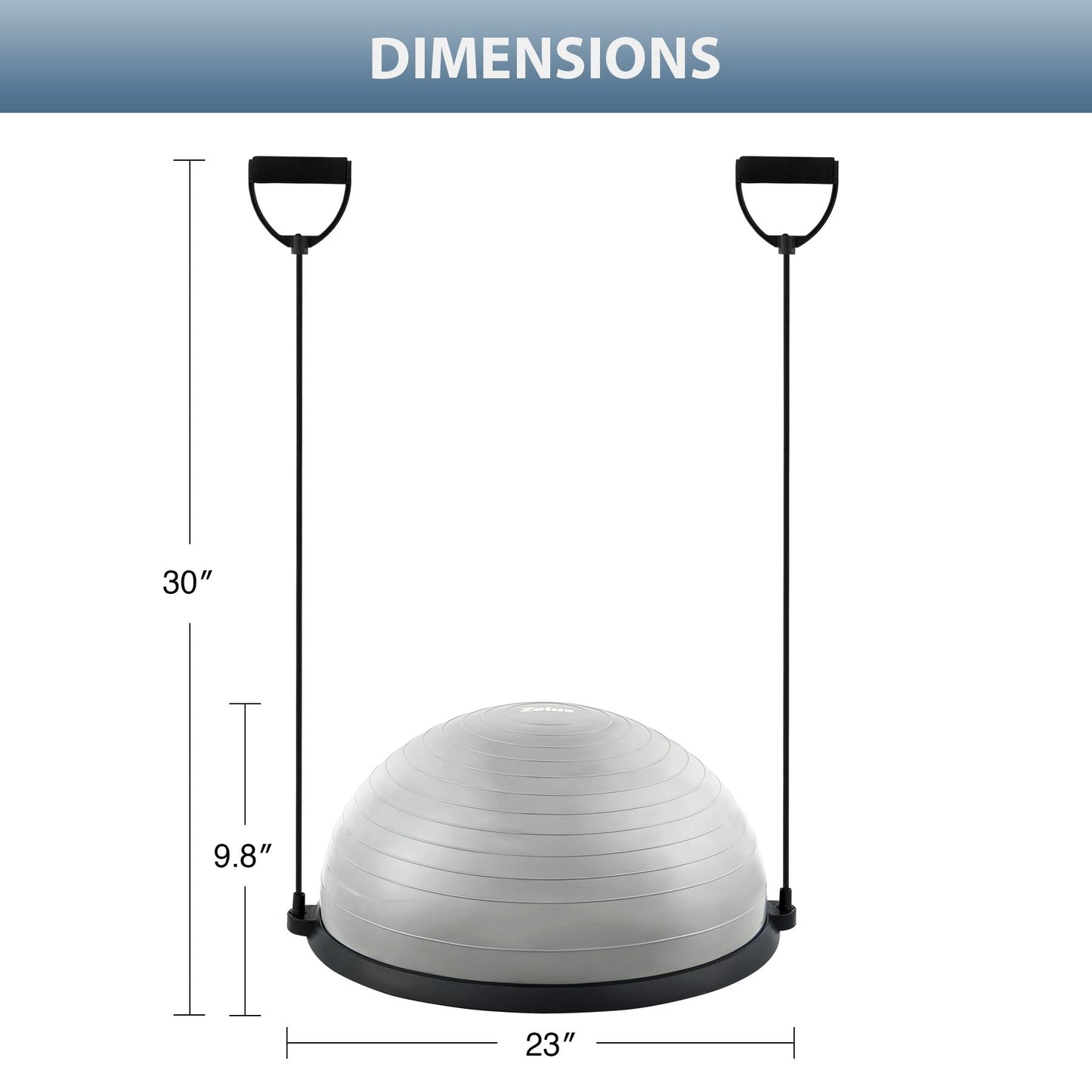 ZELUS Balance Ball Trainer with Resistance Bands