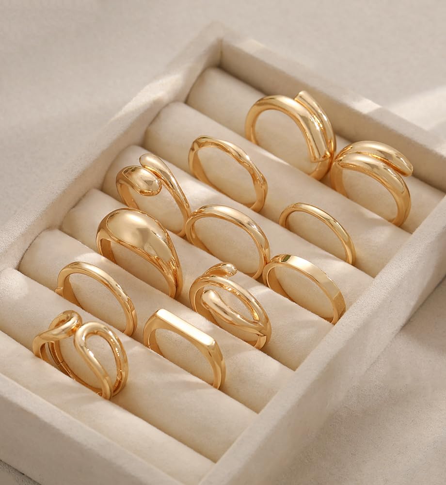 iF YOU 25-Piece Gold Ring Set