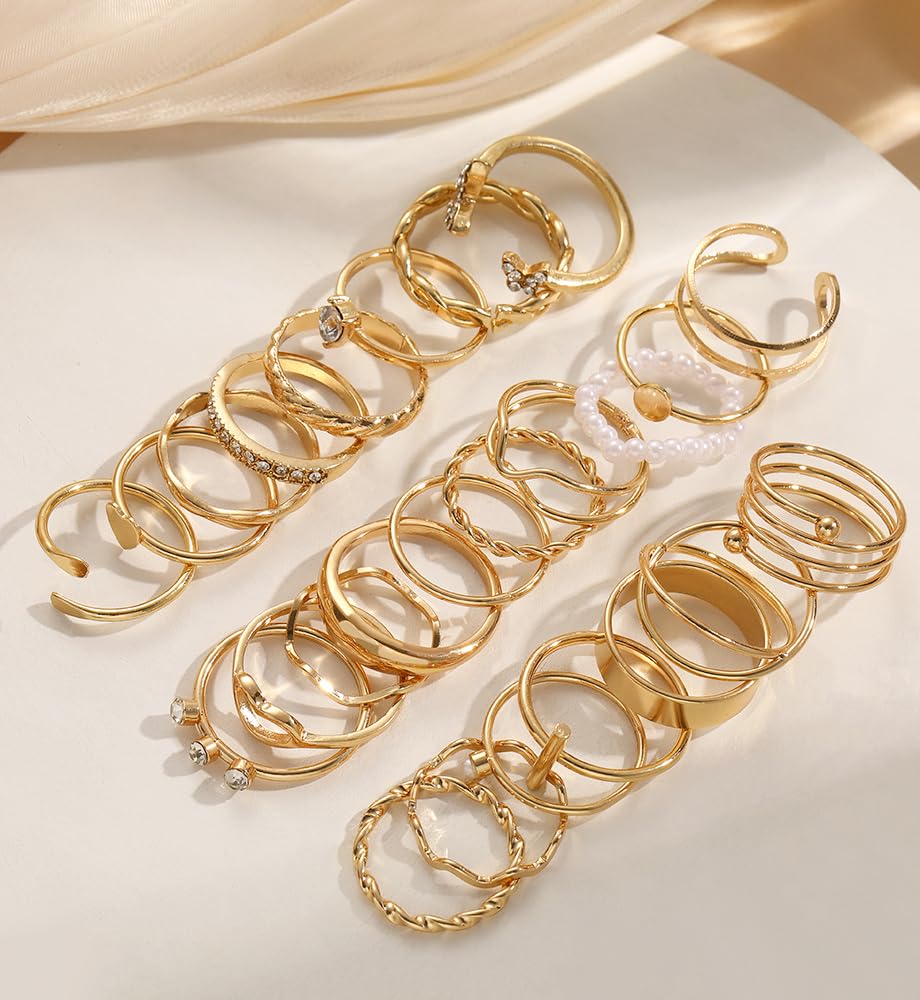 iF YOU 25-Piece Gold Ring Set