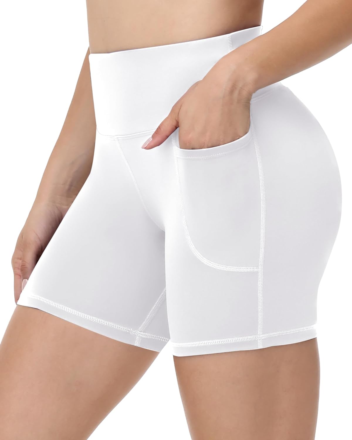 Runhit Women’s Biker Shorts with Pockets