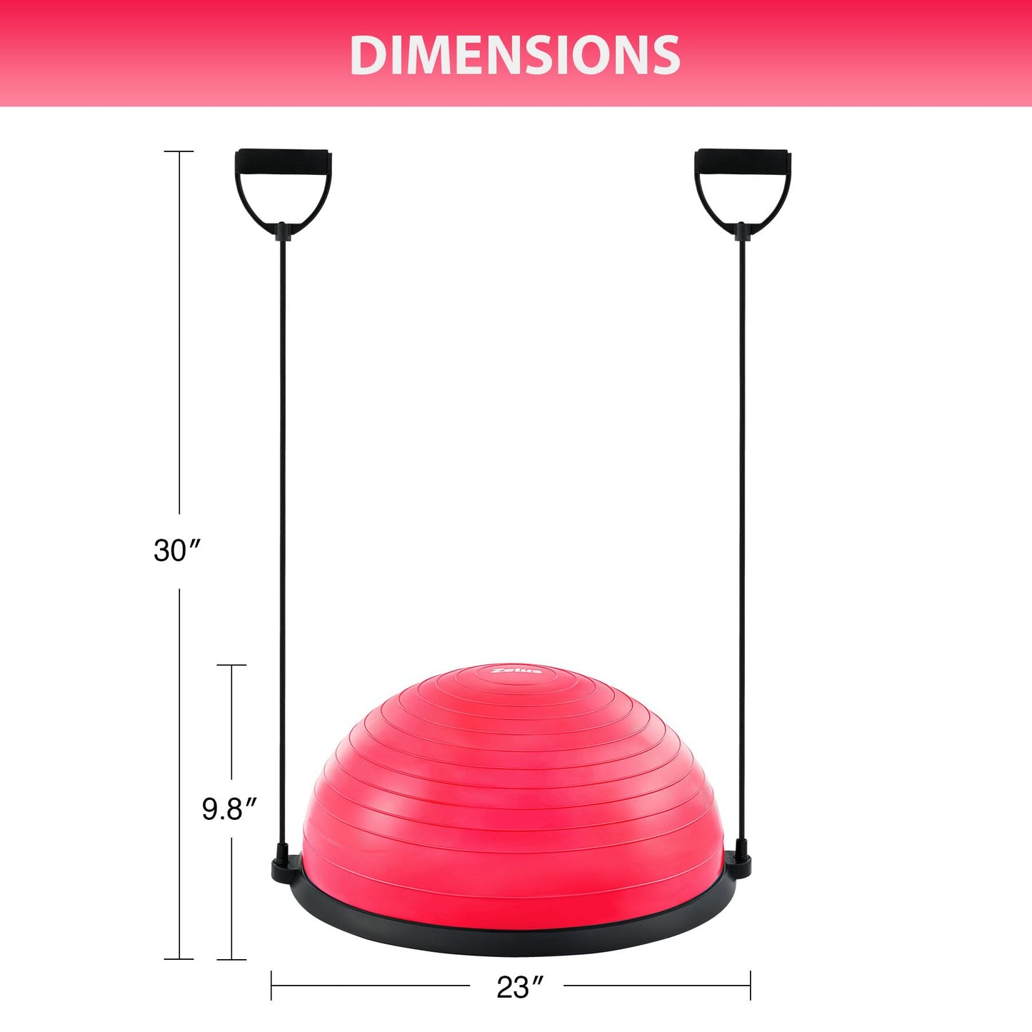 ZELUS Balance Ball Trainer with Resistance Bands