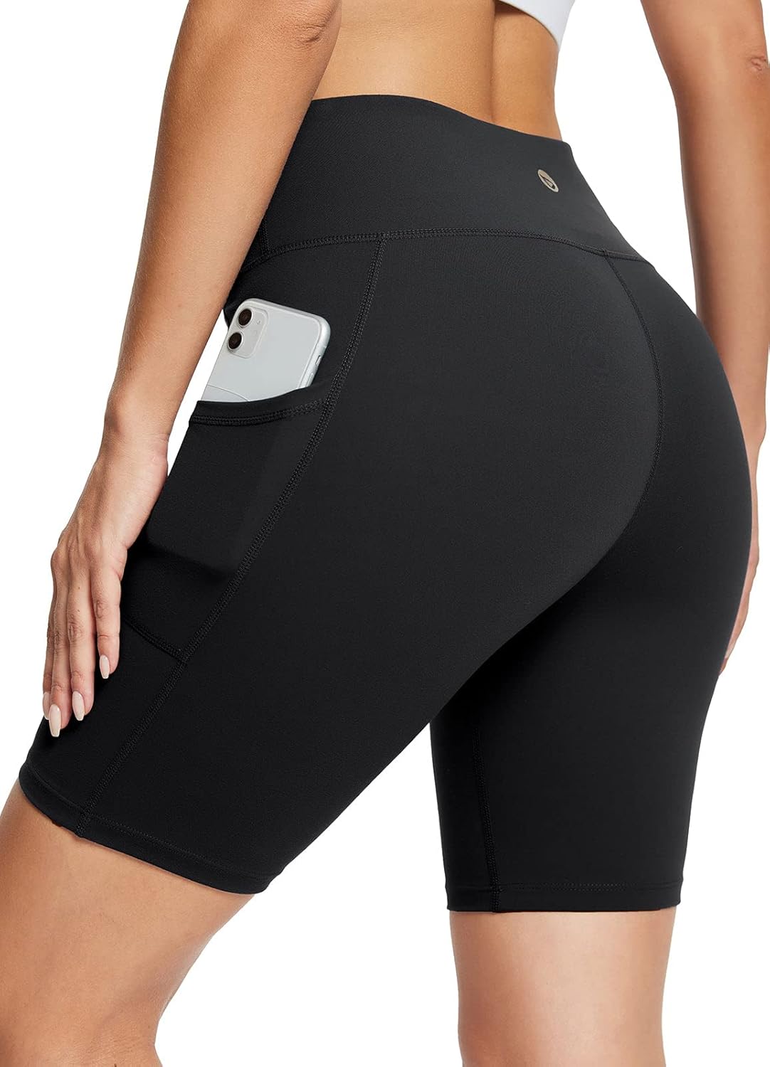 Baleaf Women’s High-Waist Biker Shorts with Pockets