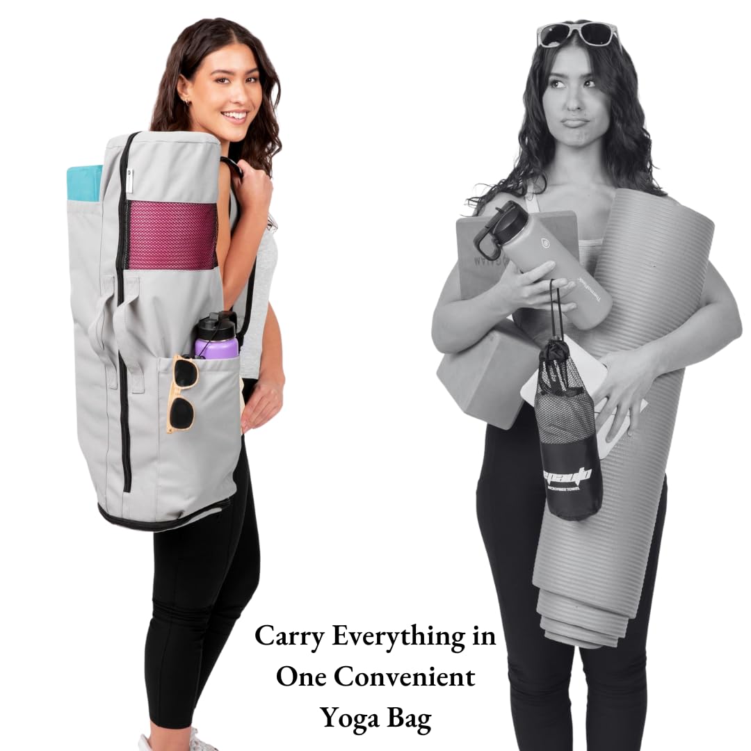 MAGNILAY Yoga Mat Bag with Adjustable Strap & Pockets
