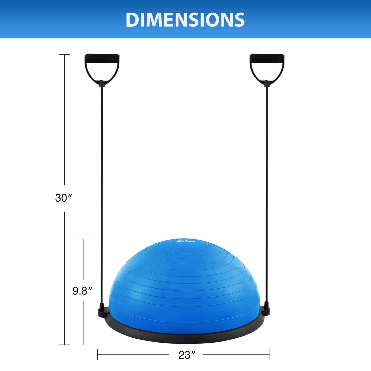 ZELUS Balance Ball Trainer with Resistance Bands