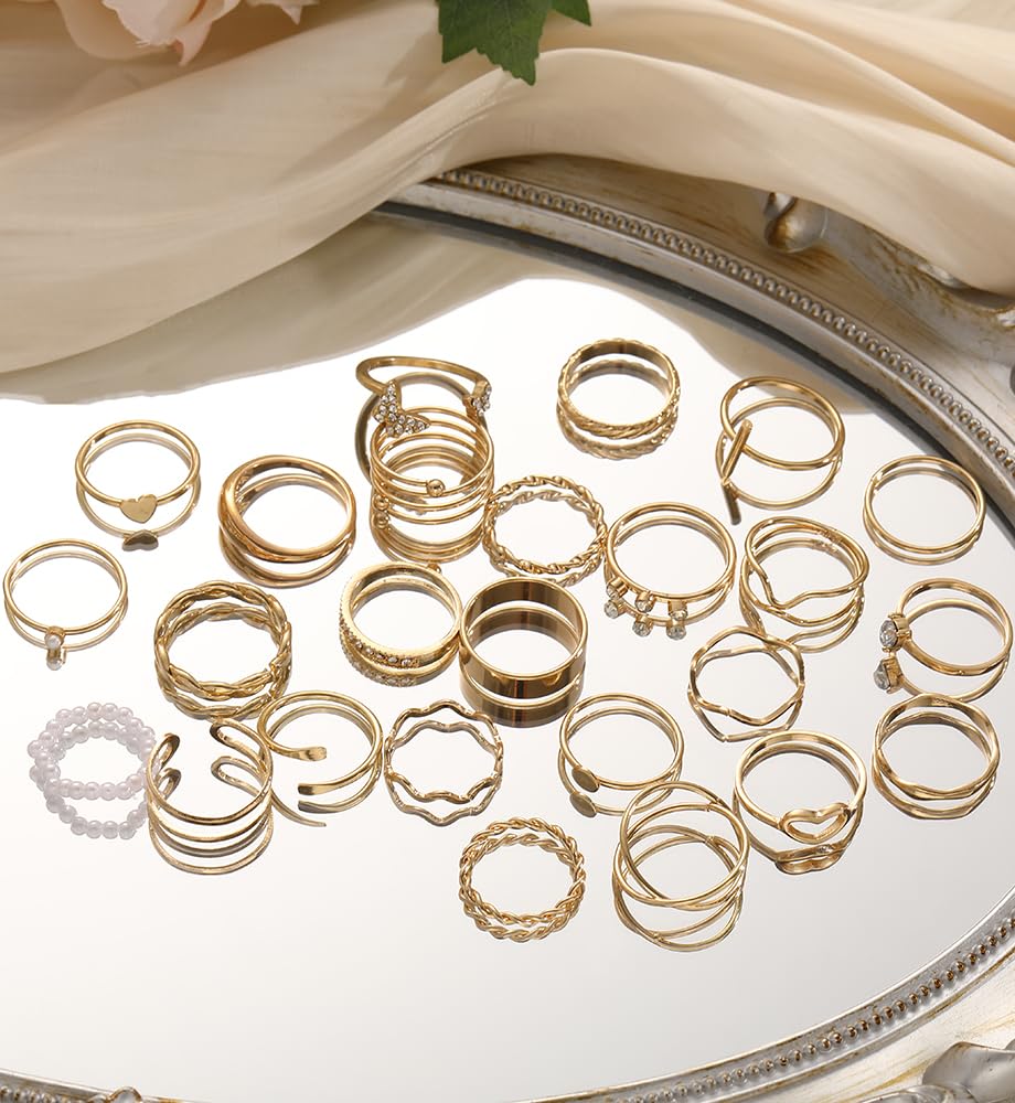 iF YOU 25-Piece Gold Ring Set