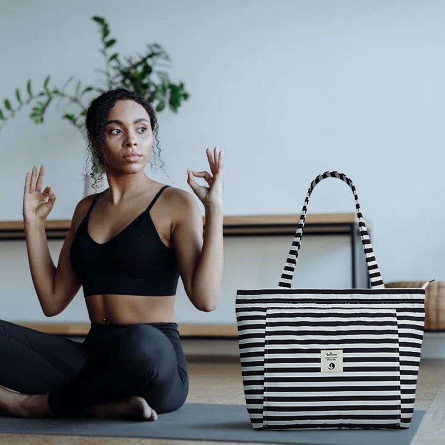 WLLWOO Yoga Mat Tote Bag for Women