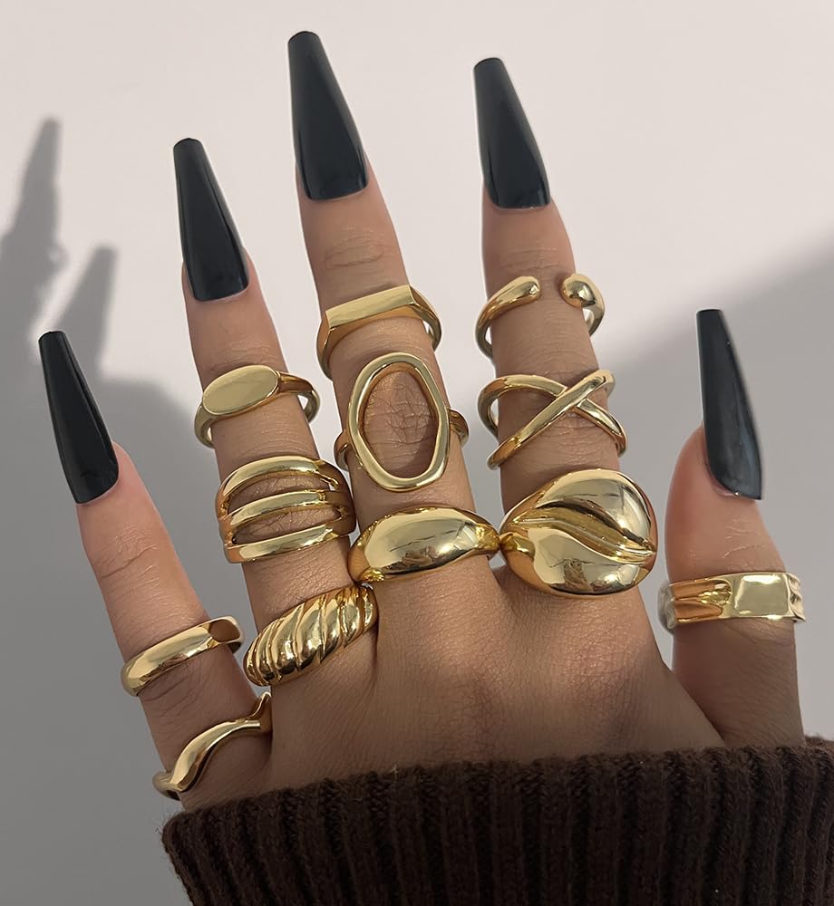iF YOU 25-Piece Gold Ring Set