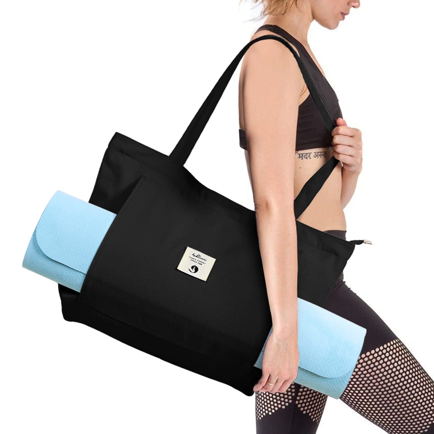 WLLWOO Yoga Mat Tote Bag for Women
