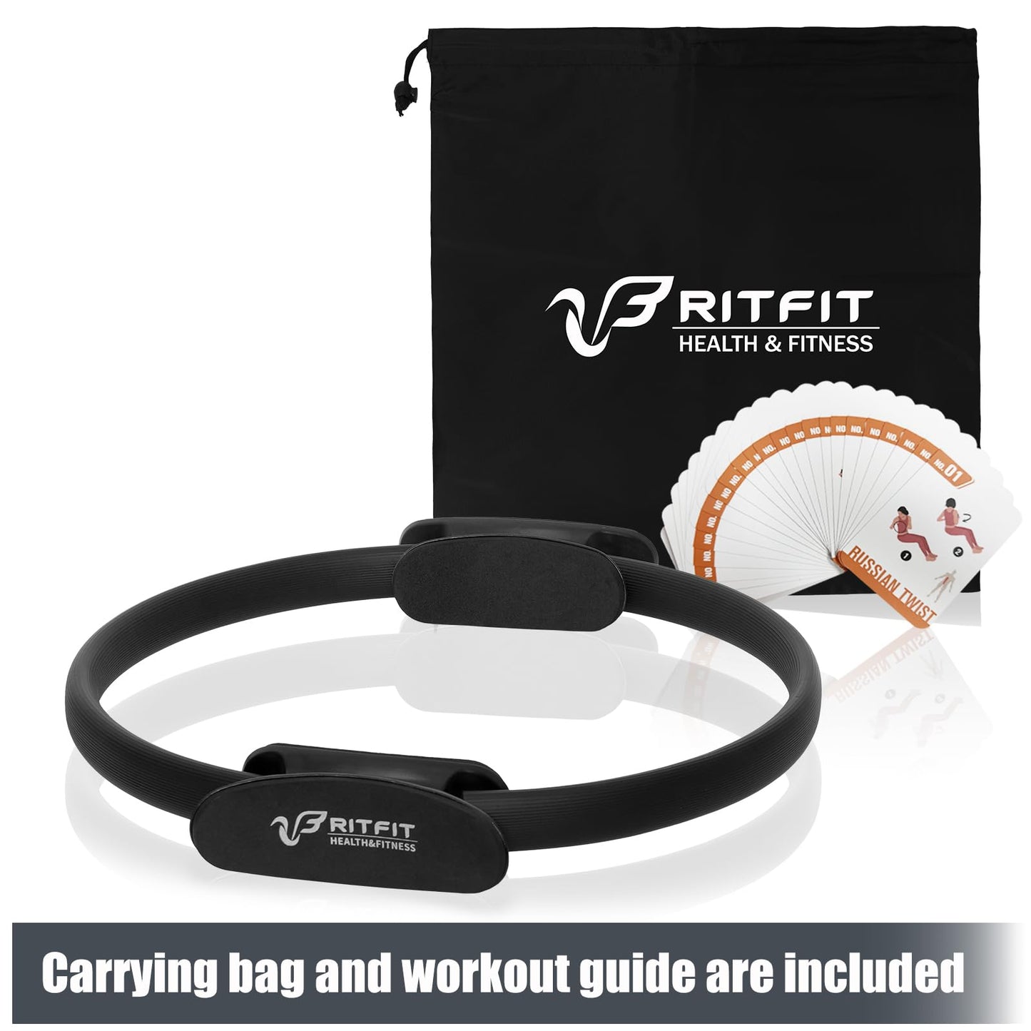 RitFit 14" Pilates Magic Ring with Workout Guide