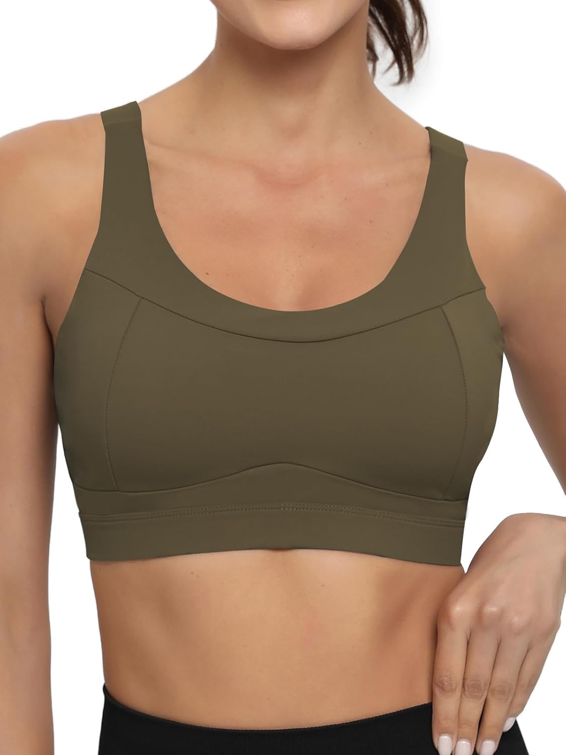 RUNNING GIRL High-Impact Racerback Sports Bra