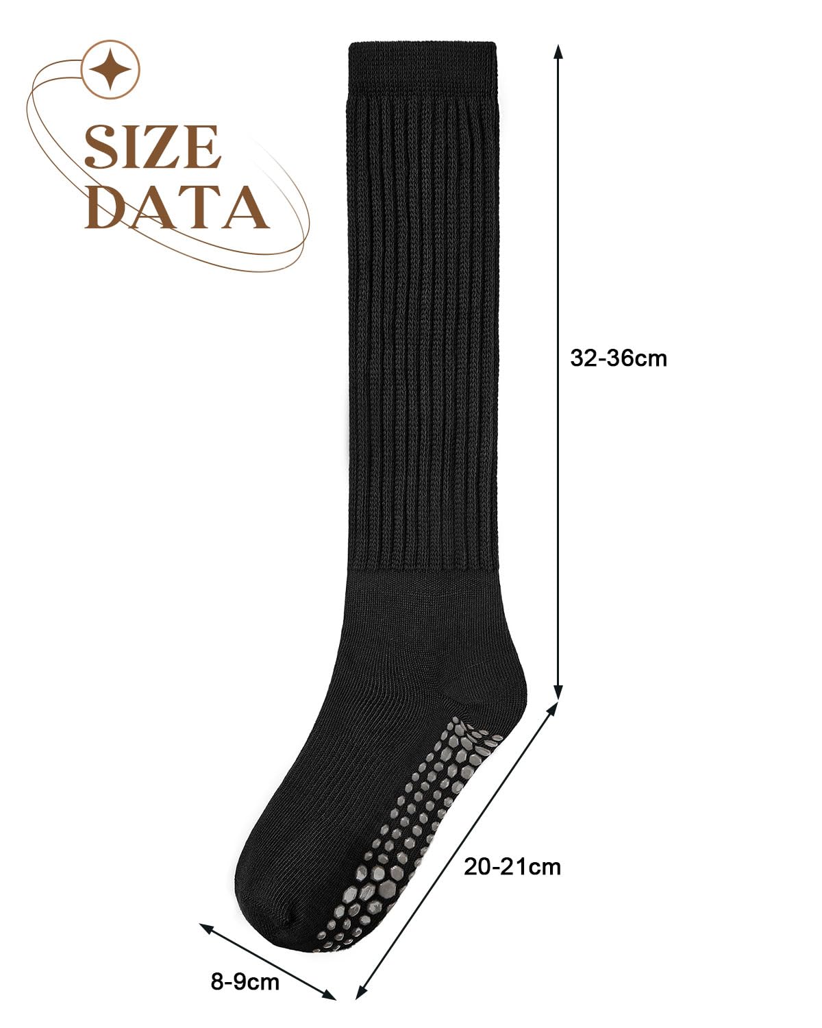 Century Star Non-Slip Yoga Pilates Socks