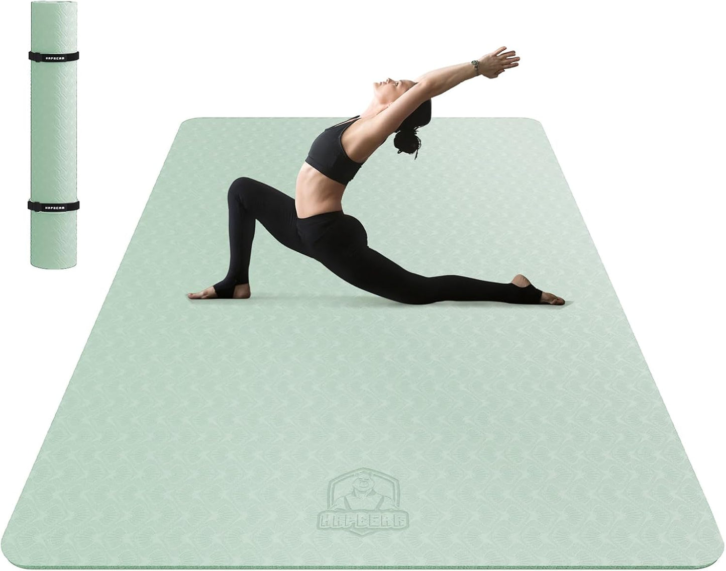 HAPBEAR Extra-Large Non-Slip Yoga & Exercise Mat
