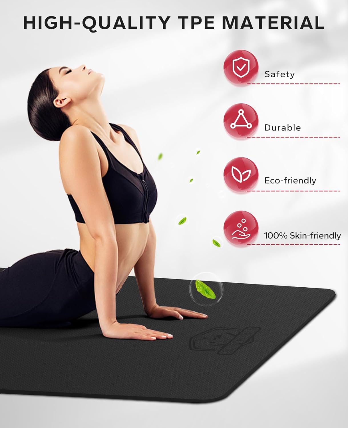 HAPBEAR Extra-Large Non-Slip Yoga & Exercise Mat