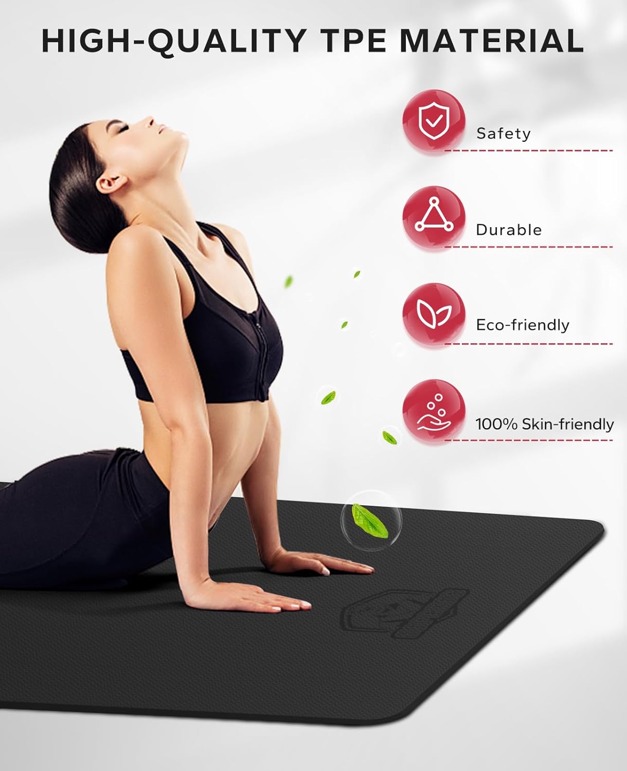 HAPBEAR Extra-Large Non-Slip Yoga & Exercise Mat