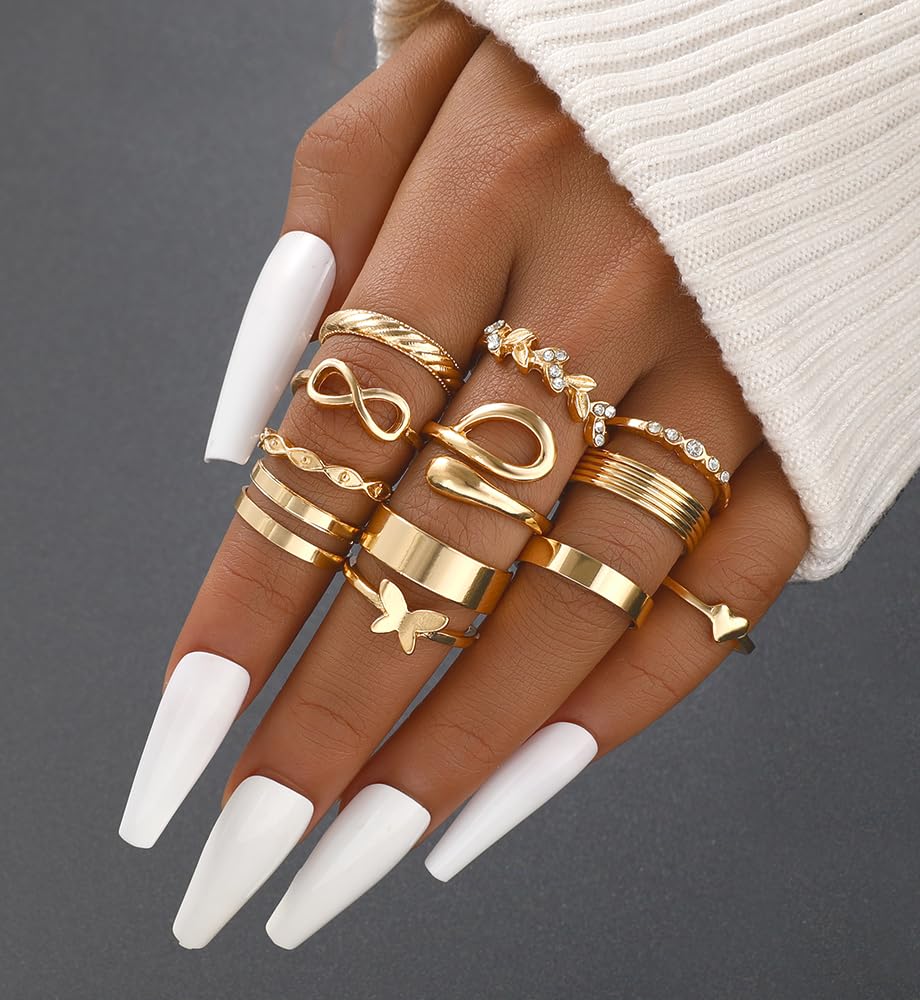 iF YOU 25-Piece Gold Ring Set