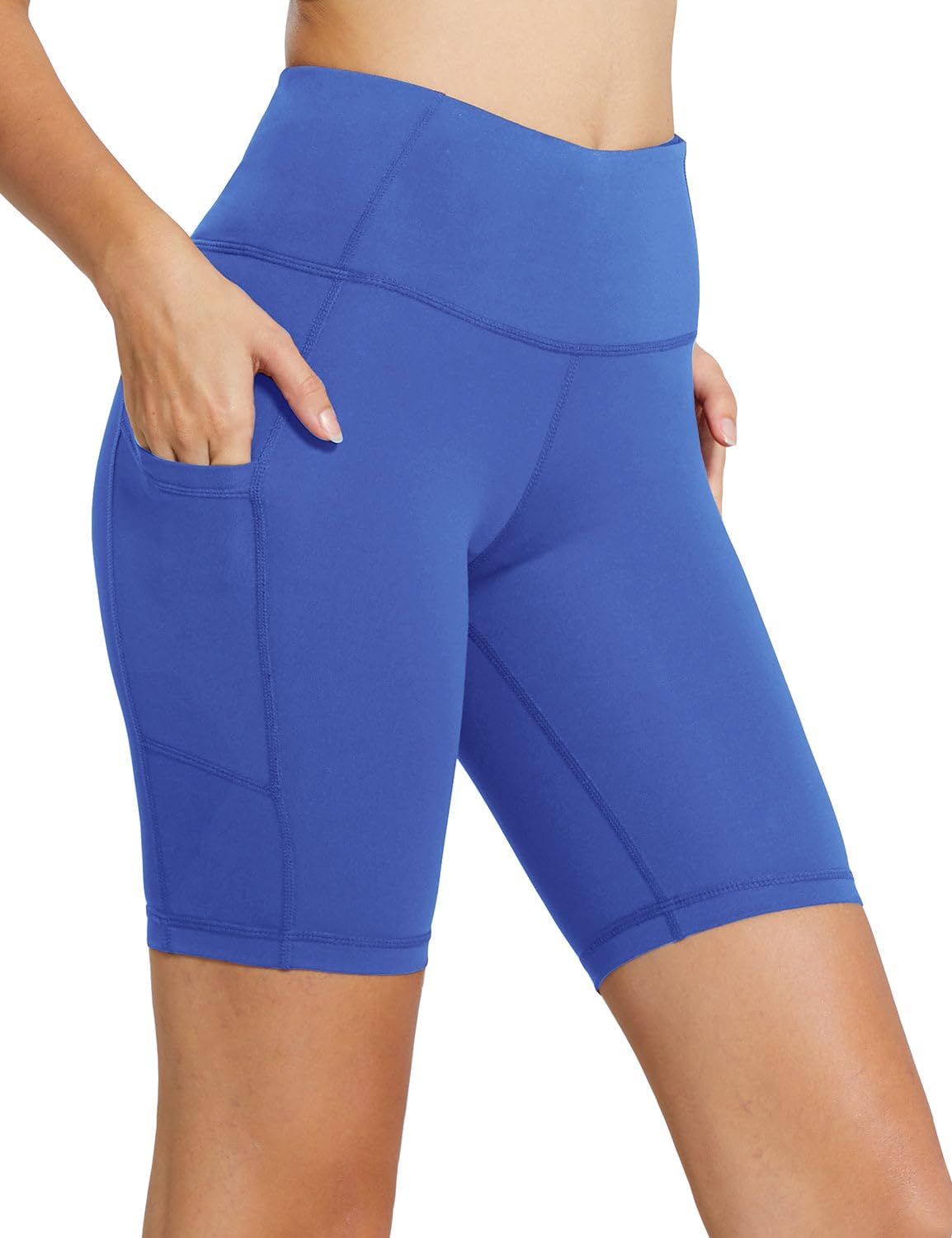 Baleaf Women’s High-Waist Biker Shorts with Pockets