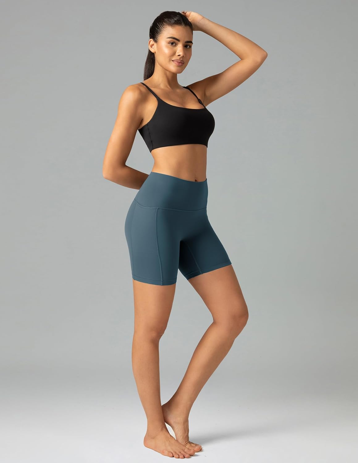 Colorfulkoala High-Waist Biker Shorts