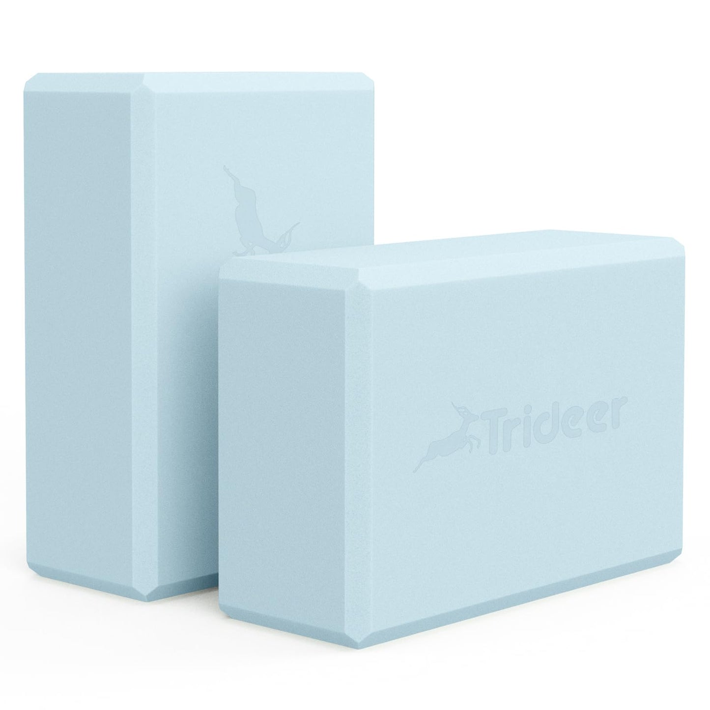 Trideer Yoga Blocks 2-Pack – Non-Slip Foam