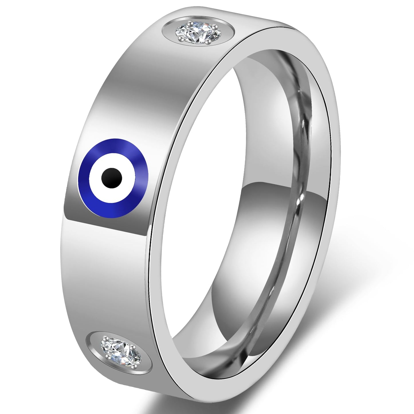18K Gold Evil Eye Ring