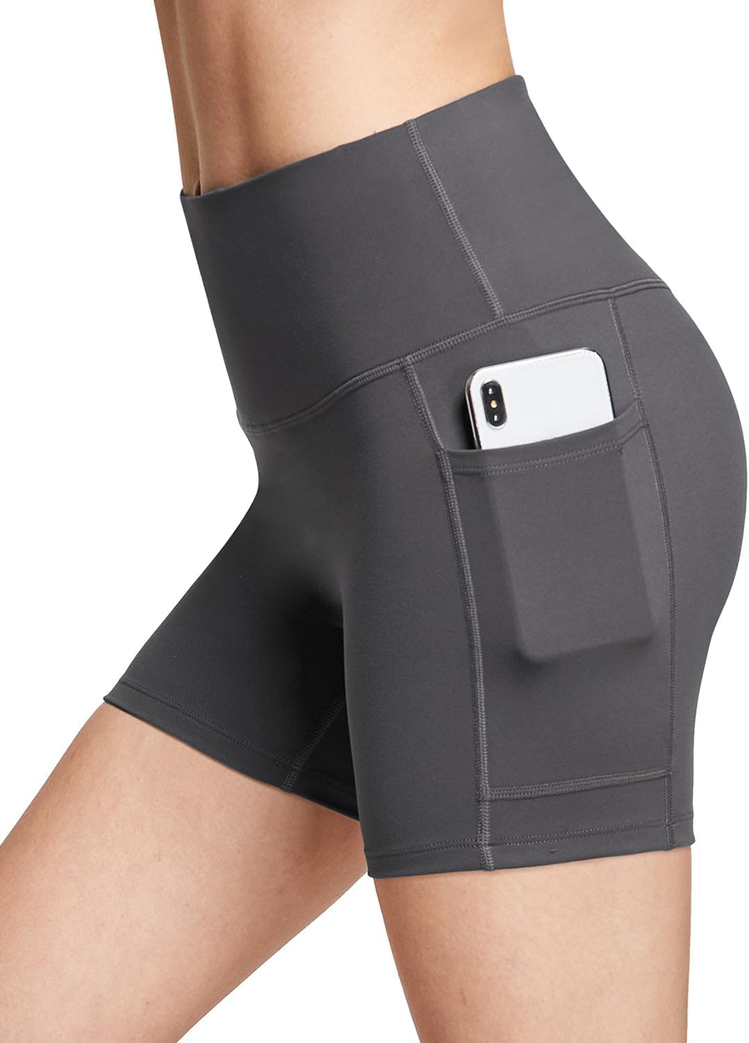 Baleaf Women’s High-Waist Biker Shorts with Pockets