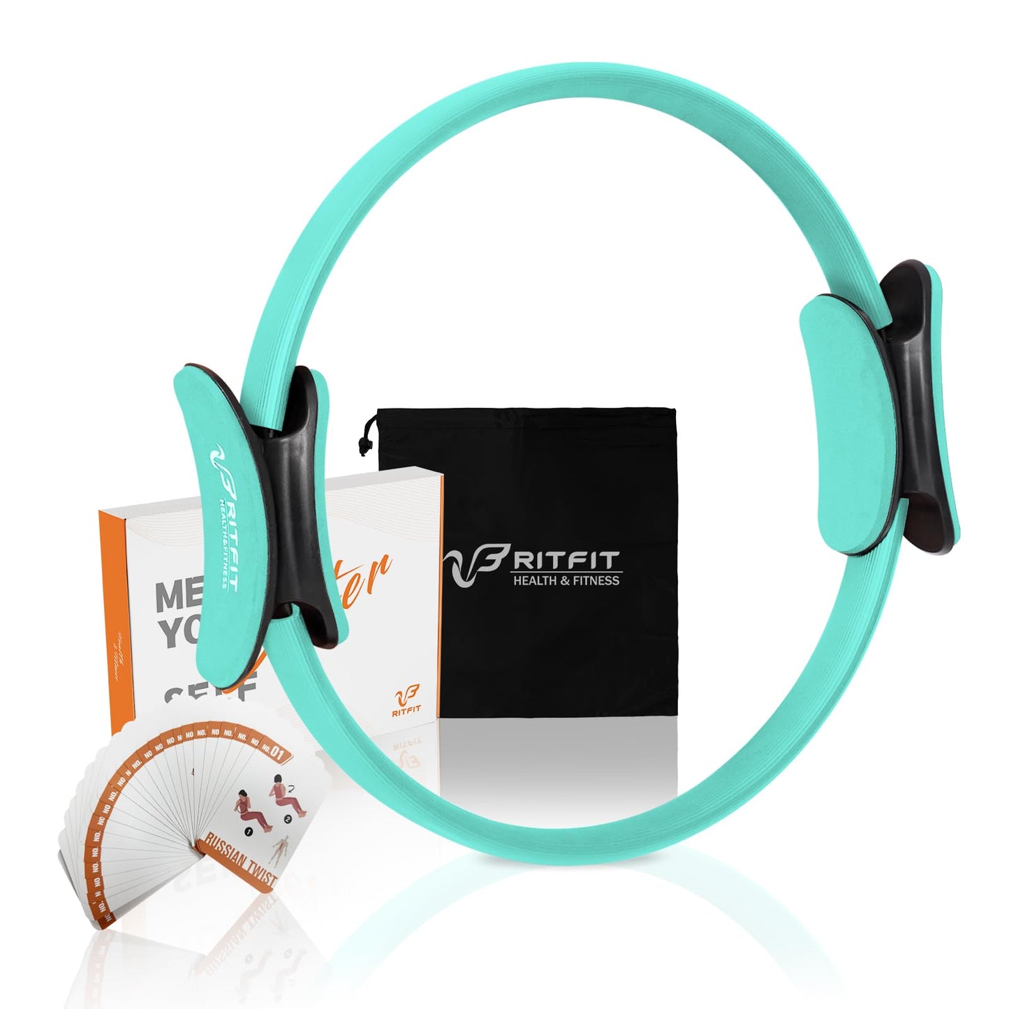 RitFit 14" Pilates Magic Ring with Workout Guide
